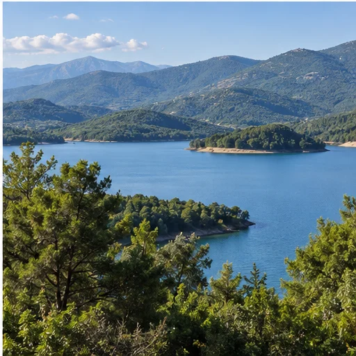 Λίμνη Μαραθώνα τοπίο
